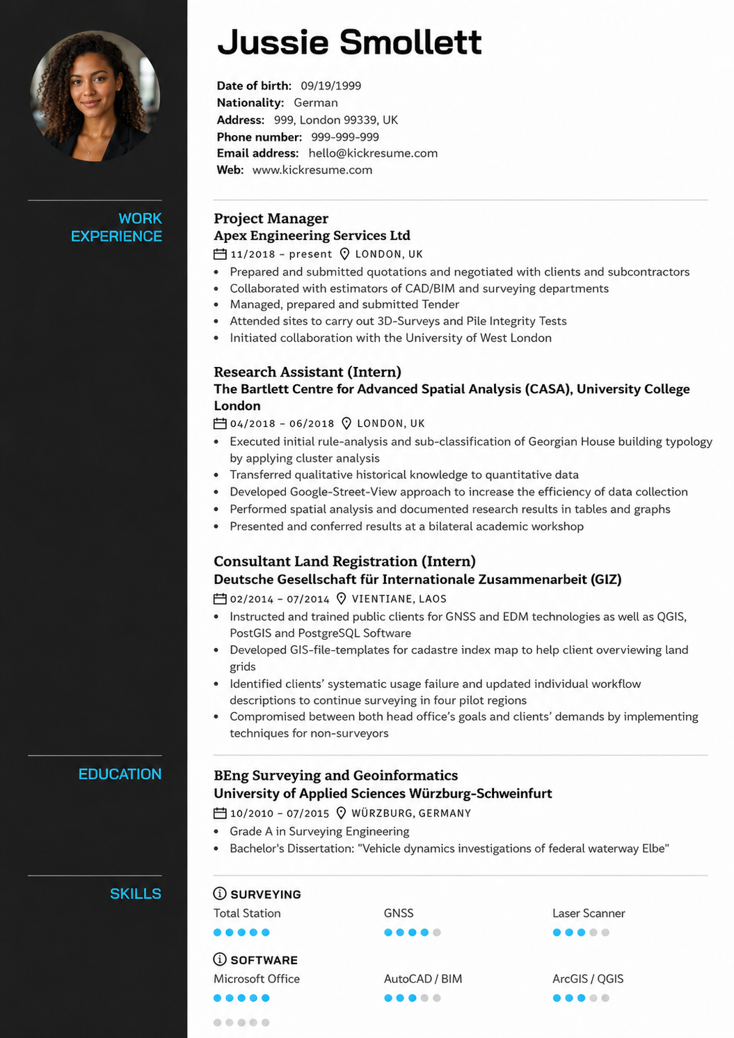 Template CV Marketing